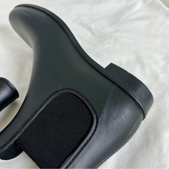 SAM EDELMAN Tinsley Matte Chelsea Rain Booties Boots Black Size 8 - Picture 7 of 10